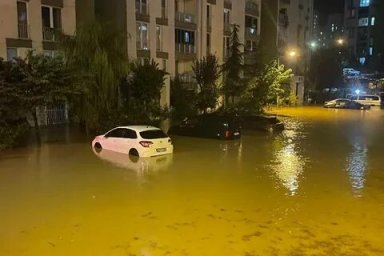 There was a flood in Istanbul