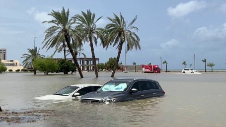 Severe flooding began in the UAE