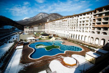 Закрытие бассейна в отеле Marriott Sochi Krasnaya Polyana
